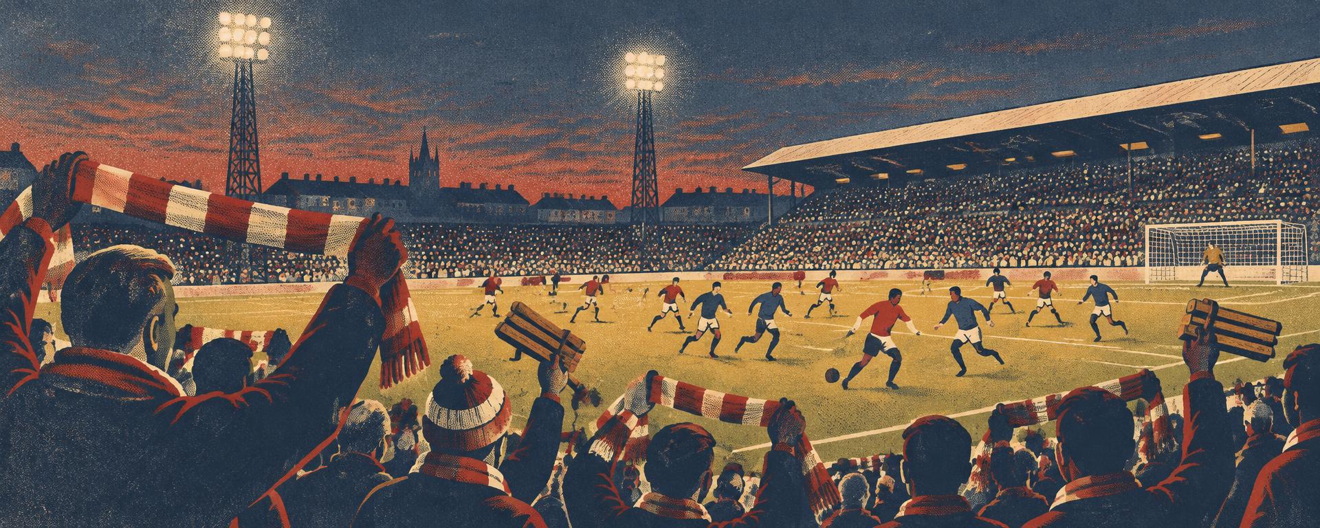 Matchday illustration from the 1960s