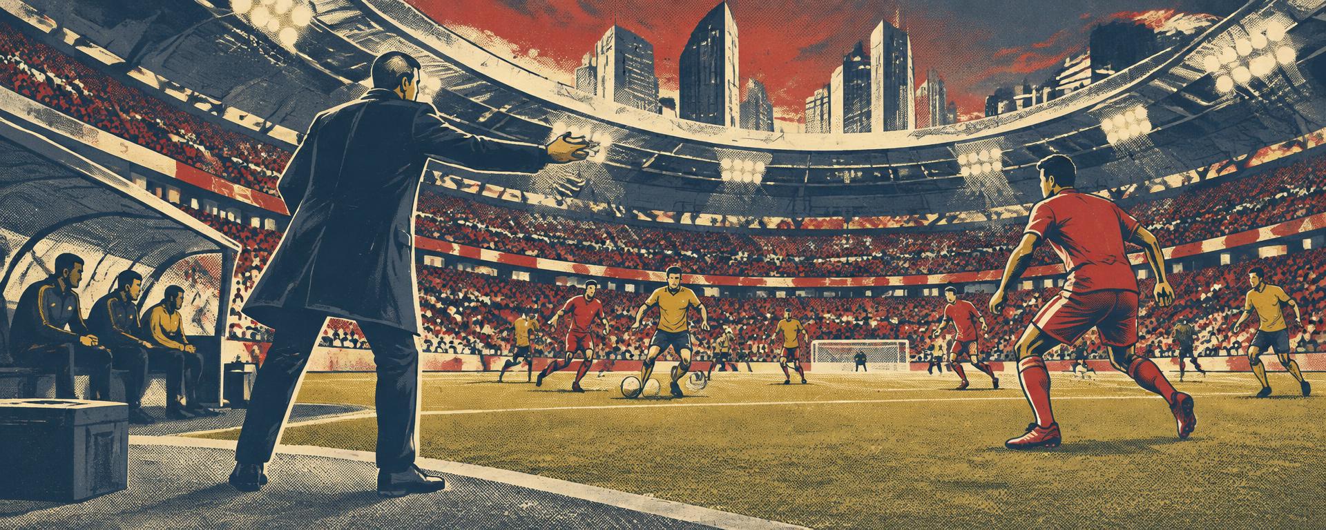 Matchday illustration of the modern game